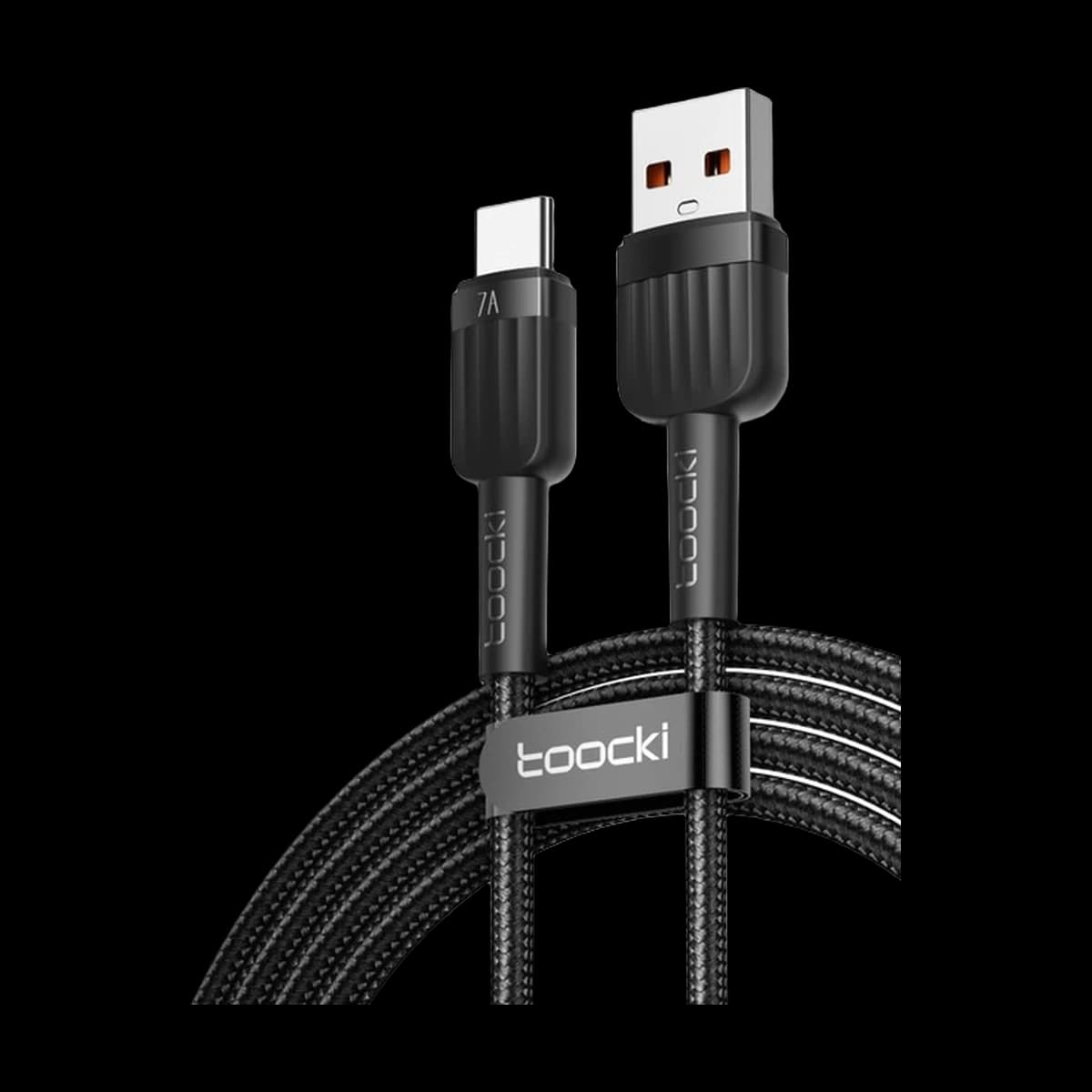 Кабель Toocki USB-A – Type-C с дисплеем мощности, 1 м
